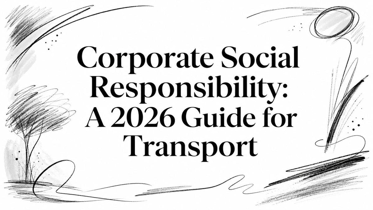 Corporate Social Responsibility: A 2026 Guide for Transport