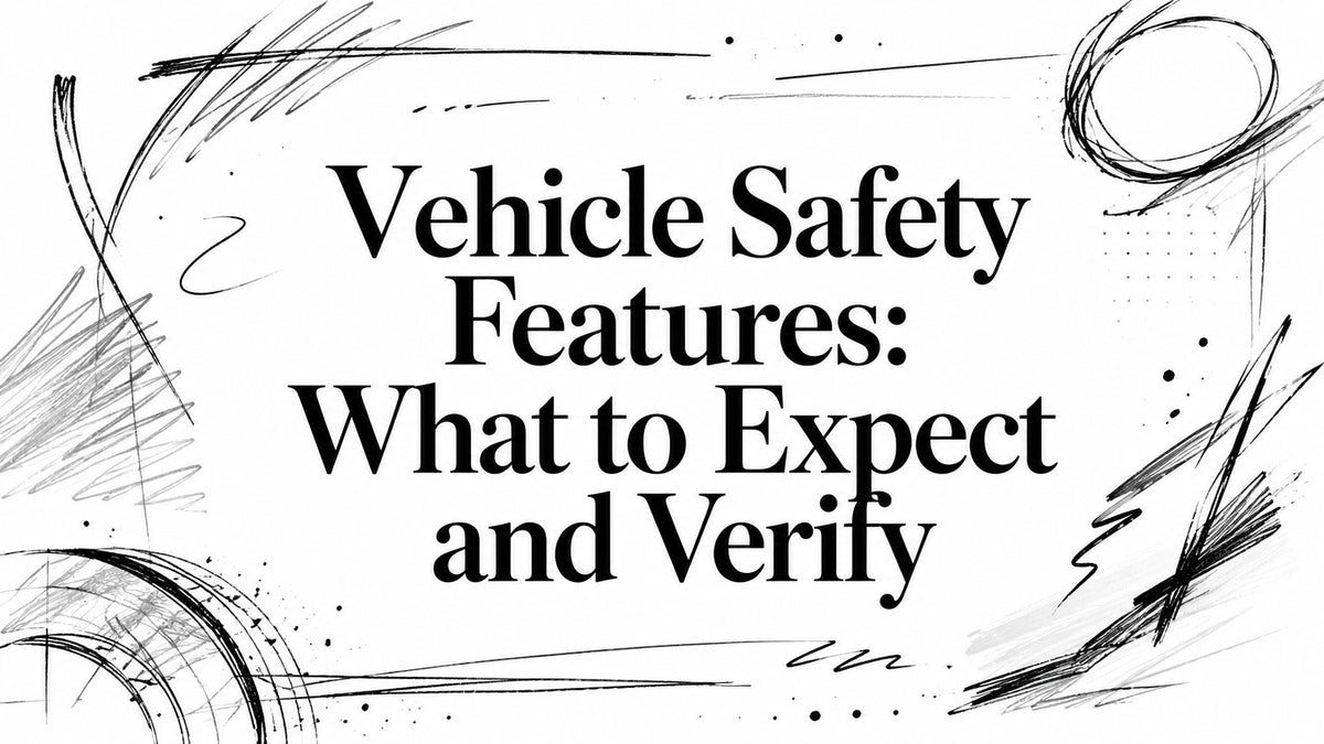Vehicle Safety Features: What to Expect and Verify